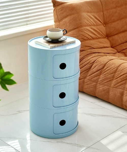 Made in I（メイドインアイ）の「コンテンポラリーオープン収納チェスト3段（家具・レディース・アイボリー/ライトブルー/グレー/ブルー/ミント/イエロー/ピンク/レッド/バーガンディー・FREE）」の16枚目の写真