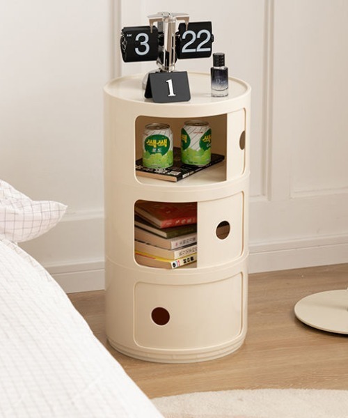 コンテンポラリーオープン収納チェスト3段（家具）｜Made in I（メイド