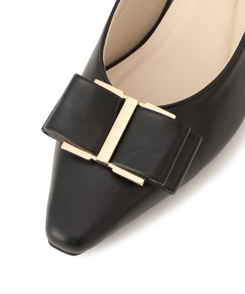 Juze（ジュゼ）の「ハートカットリボンパンプス（パンプス・レディース・ブラック/ベージュ系その他2・S/M/L）」の9枚目の写真