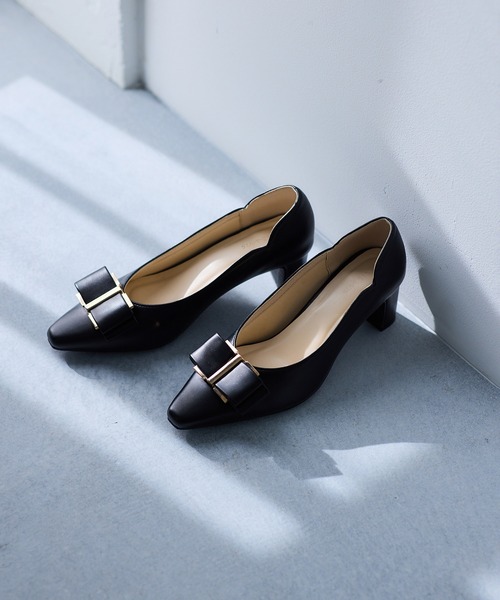 Juze（ジュゼ）の「ハートカットリボンパンプス（パンプス・レディース・ブラック/ベージュ系その他2・S/M/L）」の20枚目の写真