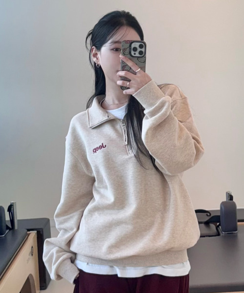 JEEP（ジープ）の「[360g] M-ロゴ 半ジップ スウェット (JR5TSU838CE)（スウェット・レディース・その他・2XL/X-LARGE/LARGE/MEDIUM/SMALL）」の5枚目の写真