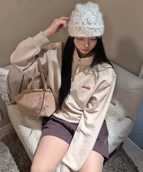 JEEP（ジープ）の「[360g] M-ロゴ 半ジップ スウェット (JR5TSU838CE)（スウェット・レディース・その他・2XL/X-LARGE/LARGE/MEDIUM/SMALL）」の3枚目の写真