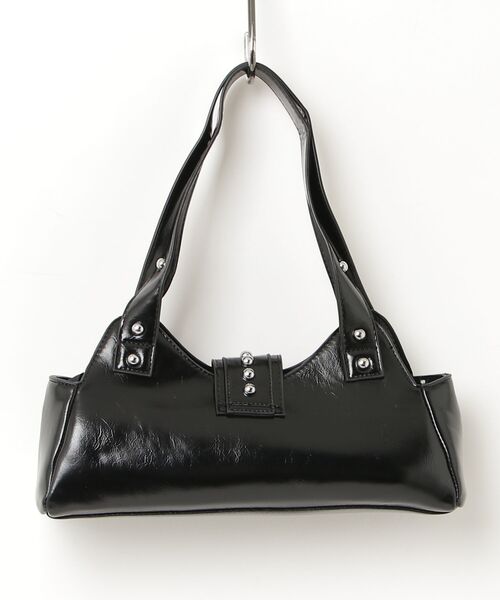 .KOM（ドットコム）の「『.KOM/ドットケーオーエム』スタッズバッグ【GC】（ボストンバッグ・レディース・ブラック/ホワイト・FREE）」の12枚目の写真