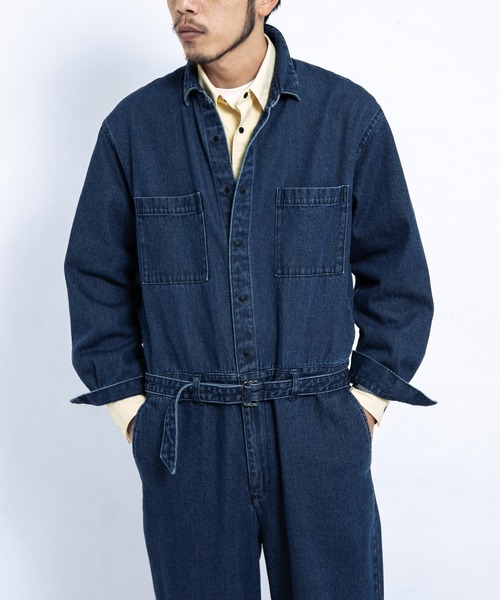 デニムジャンプスーツ（つなぎ/オールインワン）｜EKAL（エカル）の