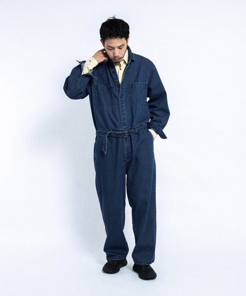 デニムジャンプスーツ（つなぎ/オールインワン）｜EKAL（エカル）の