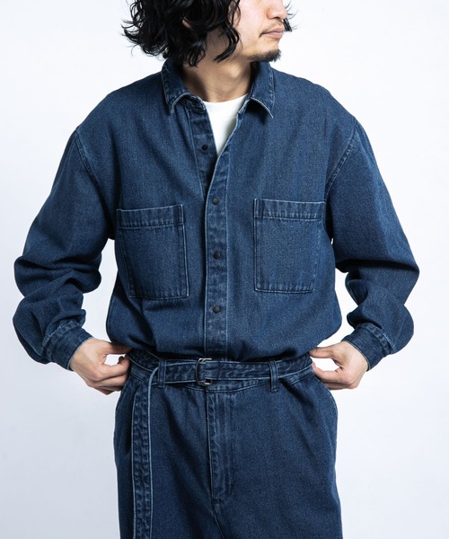 デニムジャンプスーツ（つなぎ/オールインワン）｜EKAL（エカル）の