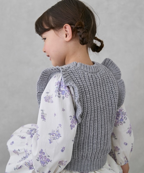 petit main（プティマイン）の「【リンク】ベストつきワンピース（ワンピース・キッズ・ライトブルー/ライトピンク/カラフル・120cm/100cm/110cm/130cm/90cm/80ｃｍ）」の5枚目の写真