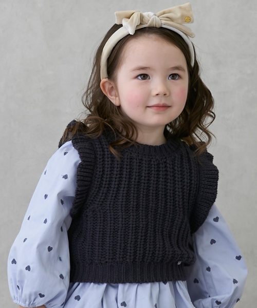 petit main（プティマイン）の「【リンク】ベストつきワンピース（ワンピース・キッズ・ライトブルー/ライトピンク/カラフル・120cm/100cm/110cm/130cm/90cm/80ｃｍ）」の8枚目の写真