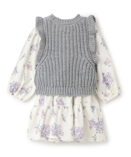 petit main（プティマイン）の「【リンク】ベストつきワンピース（ワンピース・キッズ・ライトブルー/ライトピンク/カラフル・120cm/100cm/110cm/130cm/90cm/80ｃｍ）」の11枚目の写真