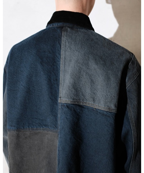 Carhartt(カーハート)の「THRIFTY LOOK スリフティルック / CARHARTT DENIM ACTIVE JACKET カーハート リメイク(デニムジャケット・メンズ・ブラック・MEDIUM/LARGE)」の8枚目の写真