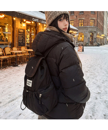 MASMARULEZ（マスマルールズ）の「[INT] String flap backpack _ Black（バックパック/リュック）」