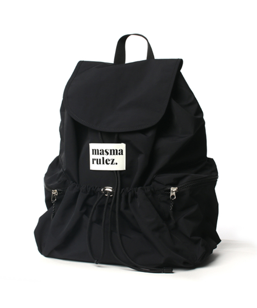 MASMARULEZ（マスマルールズ）の「[INT] String flap backpack _ Black（バックパック/リュック・レディース・ブラック・FREE）」の2枚目の写真