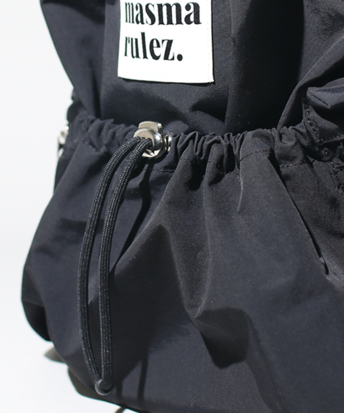 MASMARULEZ（マスマルールズ）の「[INT] String flap backpack _ Black（バックパック/リュック・レディース・ブラック・FREE）」の8枚目の写真
