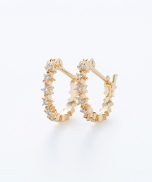 sowi（ソーイ）の「K10YG　ダイヤモンド　スターダスト　フープピアス（S）（ピアス（両耳用））」