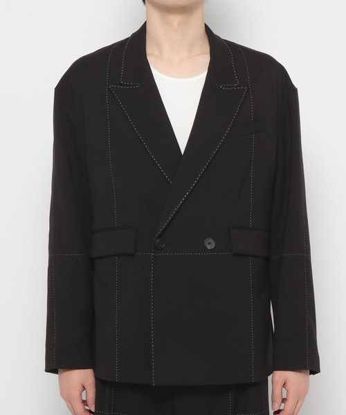 HARE(ハレ)の「【SET UP対応】SASHIKOステッチジャケット(HARE)(テーラードジャケット・メンズ・ブラック/グレー・FREE)」の13枚目の写真