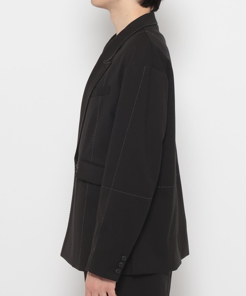 HARE(ハレ)の「【SET UP対応】SASHIKOステッチジャケット(HARE)(テーラードジャケット・メンズ・ブラック/グレー・FREE)」の14枚目の写真