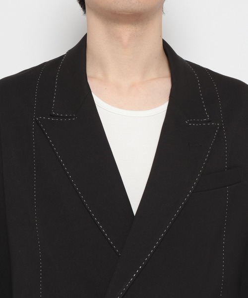 HARE(ハレ)の「【SET UP対応】SASHIKOステッチジャケット(HARE)(テーラードジャケット・メンズ・ブラック/グレー・FREE)」の16枚目の写真