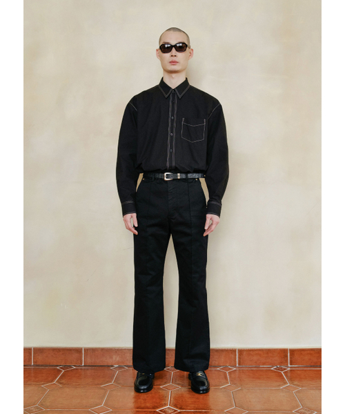 MEN IN JUNGLE(マンインジャングル)の「ラッスリングステッチシャツ - ブラック(シャツ/ブラウス・メンズ・その他・LARGE/X-LARGE)」の6枚目の写真