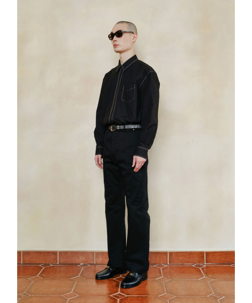 MEN IN JUNGLE(マンインジャングル)の「ラッスリングステッチシャツ - ブラック(シャツ/ブラウス・メンズ・その他・LARGE/X-LARGE)」の7枚目の写真