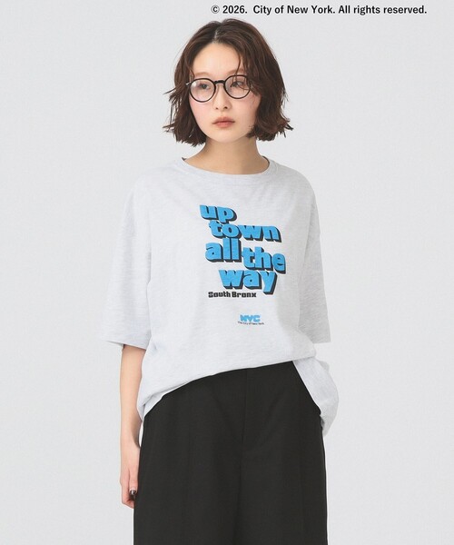 Ray BEAMS(レイビームス)の「GRS_NYC_S/S_TEE(Tシャツ/カットソー・レディース・グレー/ホワイト/ブラック・ONE SIZE)」の3枚目の写真