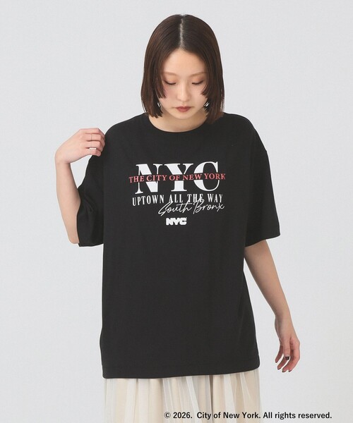 Ray BEAMS(レイビームス)の「GRS_NYC_S/S_TEE(Tシャツ/カットソー・レディース・グレー/ホワイト/ブラック・ONE SIZE)」の2枚目の写真