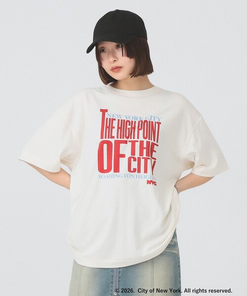 Ray BEAMS(レイビームス)の「GRS_NYC_S/S_TEE(Tシャツ/カットソー・レディース・グレー/ホワイト/ブラック・ONE SIZE)」の7枚目の写真