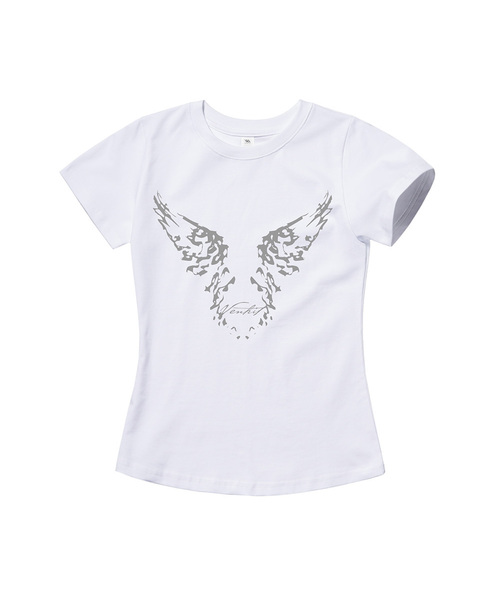 VENHIT(ベンヒット)の「Angelスリムフィット半袖(Tシャツ/カットソー・レディース・カーキ/ブラック/ホワイト/クリーム・LARGE/SMALL/MEDIUM)」の1枚目の写真