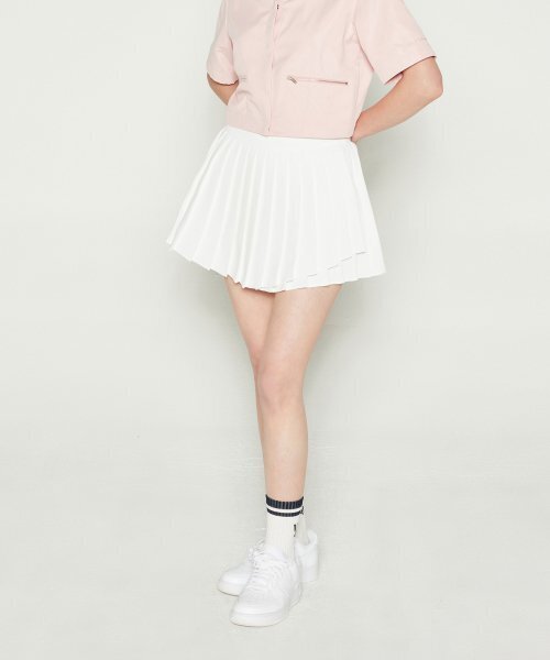 DAVE&DAZE(デイブアンドデイズ)の「PLEATS SKIRT (WHITE)(スカート・レディース・その他・M)」の1枚目の写真