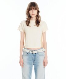 RAGLAN LOGO HALF TOP / CREAM