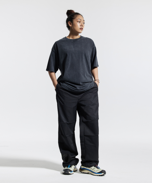 CREAM SODA LAB(クリームソーダラボ)の「トラック2ラインパラシュートパンツブラック(その他パンツ・レディース・ブラック・L/XL)」の9枚目の写真