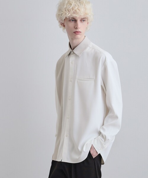 tk.TAKEO KIKUCHI（ティーケータケオキクチ）の「パネルカット ジップシャツ（シャツ/ブラウス・メンズ・ホワイト系その他5/ブラック系4・01/02/03）」の4枚目の写真