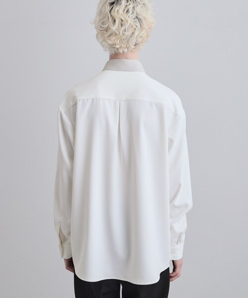 tk.TAKEO KIKUCHI（ティーケータケオキクチ）の「パネルカット ジップシャツ（シャツ/ブラウス・メンズ・ホワイト系その他5/ブラック系4・01/02/03）」の14枚目の写真