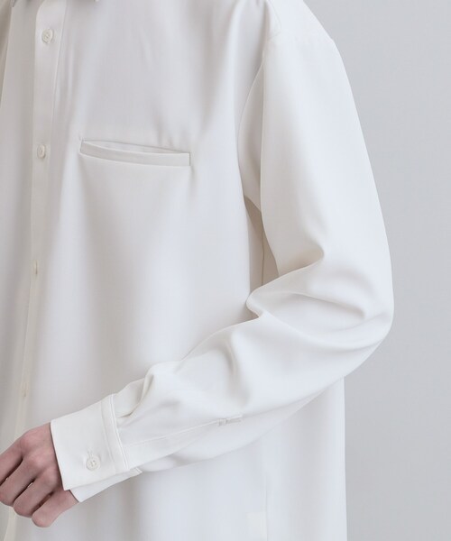 tk.TAKEO KIKUCHI（ティーケータケオキクチ）の「パネルカット ジップシャツ（シャツ/ブラウス・メンズ・ホワイト系その他5/ブラック系4・01/02/03）」の16枚目の写真