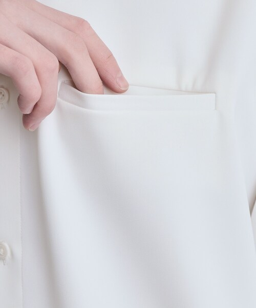 tk.TAKEO KIKUCHI（ティーケータケオキクチ）の「パネルカット ジップシャツ（シャツ/ブラウス・メンズ・ホワイト系その他5/ブラック系4・01/02/03）」の17枚目の写真