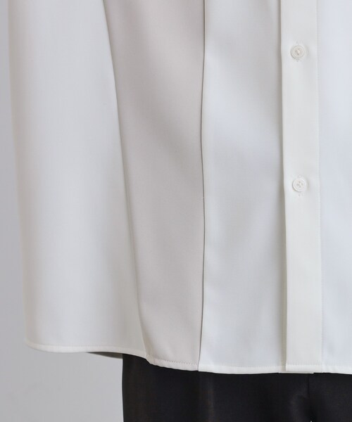 tk.TAKEO KIKUCHI（ティーケータケオキクチ）の「パネルカット ジップシャツ（シャツ/ブラウス・メンズ・ホワイト系その他5/ブラック系4・01/02/03）」の18枚目の写真