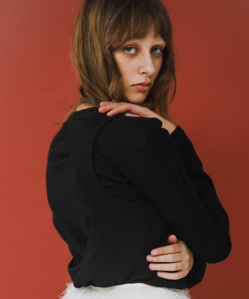 LAATO（ラート）の「layered long set tee（Tシャツ/カットソー・レディース・ライトカーキ/ブラック/ライトブルー・FREE）」の2枚目の写真