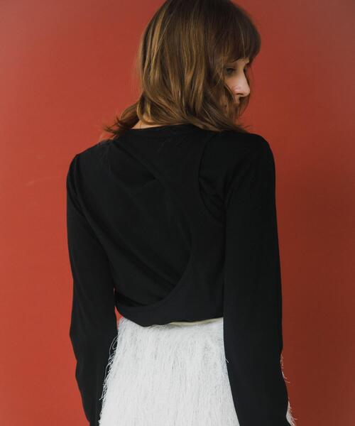 LAATO(ラート)の「layered long set tee(Tシャツ/カットソー・レディース・ライトカーキ/ブラック/ライトブルー・FREE)」の15枚目の写真