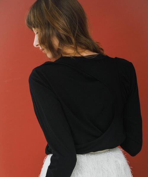 LAATO(ラート)の「layered long set tee(Tシャツ/カットソー・レディース・ライトカーキ/ブラック/ライトブルー・FREE)」の17枚目の写真