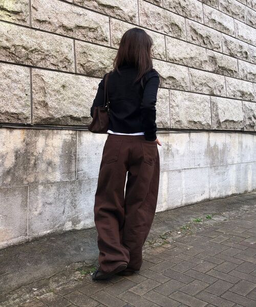 MUSINSA STANDARD WOMAN（ムシンサスタンダードウーマン）の「ウィメンズエッセンシャルラウンドネックカーディガン[ブラック]（カーディガン/ボレロ・レディース・その他・LARGE/MEDIUM/SMALL/X-SMALL）」の3枚目の写真