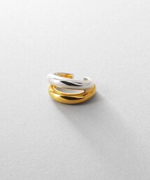 シルバー コンビカラー ハギーフープ ニュアンスピアス（ピアス（両耳