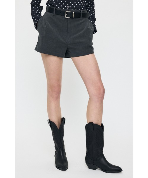 MOUSSY(マウジー)の「【26年SS新作】【セットアップ対応】TUCK ショーツ(その他パンツ・レディース・ネイビー/ライトベージュ/チャコールグレー・2/1)」の4枚目の写真