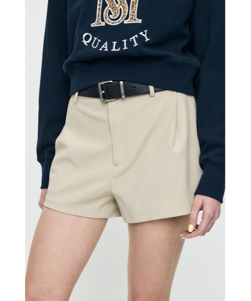 MOUSSY(マウジー)の「【26年SS新作】【セットアップ対応】TUCK ショーツ(その他パンツ・レディース・ネイビー/ライトベージュ/チャコールグレー・2/1)」の11枚目の写真