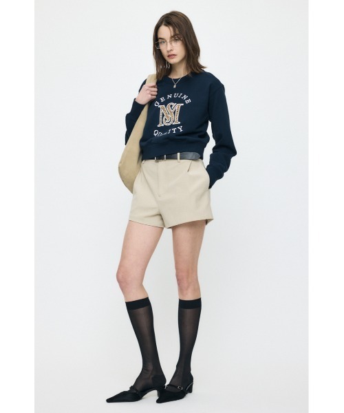 MOUSSY(マウジー)の「【26年SS新作】【セットアップ対応】TUCK ショーツ(その他パンツ・レディース・ネイビー/ライトベージュ/チャコールグレー・2/1)」の13枚目の写真