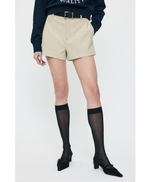 MOUSSY(マウジー)の「【26年SS新作】【セットアップ対応】TUCK ショーツ(その他パンツ・レディース・ネイビー/ライトベージュ/チャコールグレー・2/1)」の15枚目の写真