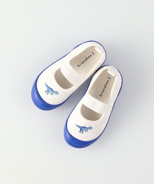 BRANSHES（ブランシェス）の「ワンポイント刺しゅう上履き（スリッポン・キッズ・ピンク/ブルー/ラベンダー/ブラック・16.0cm/15.0cm/19.0cm/18.0cm/17.0cm）」の5枚目の写真