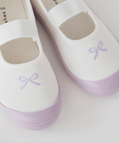 BRANSHES（ブランシェス）の「ワンポイント刺しゅう上履き（スリッポン・キッズ・ピンク/ブルー/ラベンダー/ブラック・16.0cm/15.0cm/19.0cm/18.0cm/17.0cm）」の18枚目の写真
