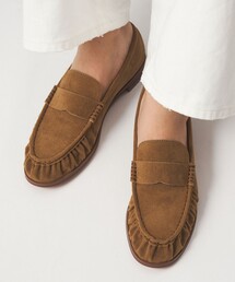 green label relaxing | ギャザー ローファー(ローファー)