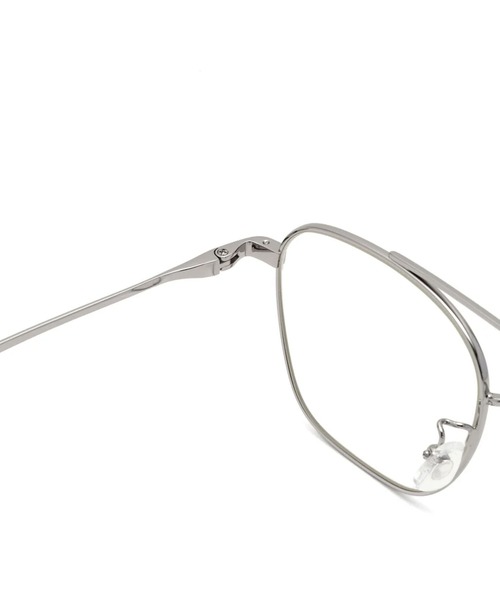 AIM（エイム）の「aim/エイム  ssallai メガネ ダブルブリッジシェイプ クリアレンズ ボストングラス 2026年春夏（メガネ・レディース・シルバー・FREE）」の3枚目の写真