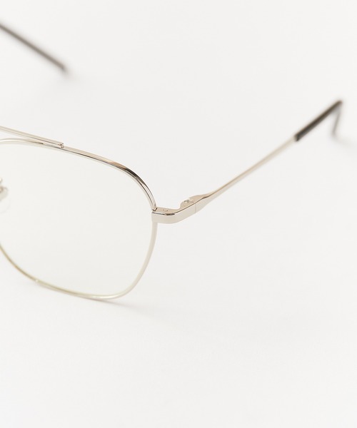 AIM（エイム）の「aim/エイム  ssallai メガネ ダブルブリッジシェイプ クリアレンズ ボストングラス 2026年春夏（メガネ・レディース・シルバー・FREE）」の8枚目の写真