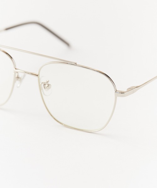 AIM（エイム）の「aim/エイム  ssallai メガネ ダブルブリッジシェイプ クリアレンズ ボストングラス 2026年春夏（メガネ・レディース・シルバー・FREE）」の9枚目の写真